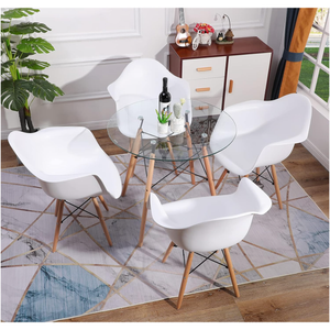 Round Glass Dining/Coffee Table