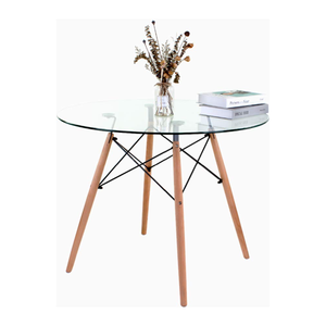 Round Glass Dining/Coffee Table