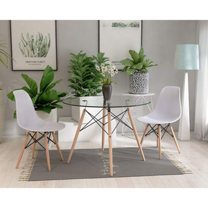 Round Glass Dining/Coffee Table