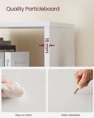 Modular 10-Cube Staircase Display Shelf