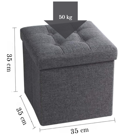 Foldable Tufted Ottoman Storage Box Set (Set of 3)