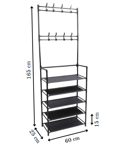 Strato 5-Tier Rack with Hooks