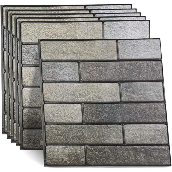 Greenstone Brick Wall Sticker Panels (6 Pack)