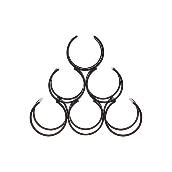 6-Bottle Pyramid Metal Wine Rack