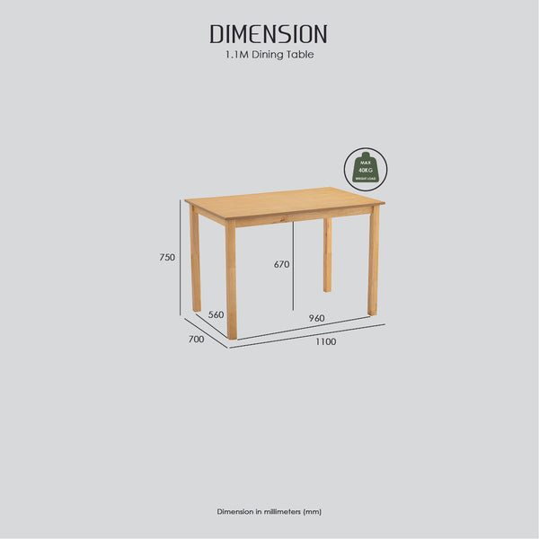 Wald Dining Set - 4 Seater