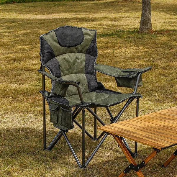 Extra-Large Foldable Camping Chair with Cooler