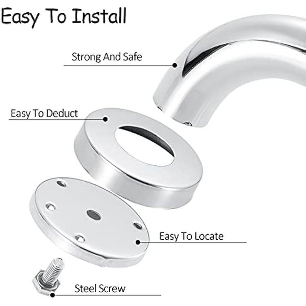 Stainless Steel Bathroom Grab Bar - Set of 2 (39cm & 42cm)