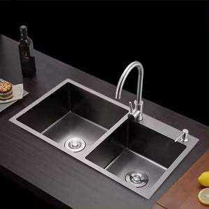 Modern Double Bowl Stainless Steel Kitchen Sink