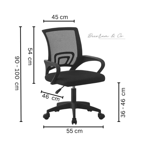 Mesh Back Ergonomic Office Chair – Adjustable Height