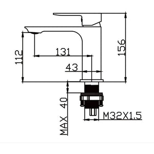 Orion Modern Bathroom Faucet - Basin Mixer/Tap