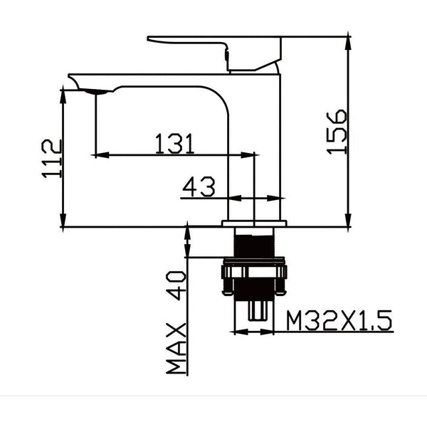 Orion Modern Bathroom Faucet - Basin Mixer/Tap