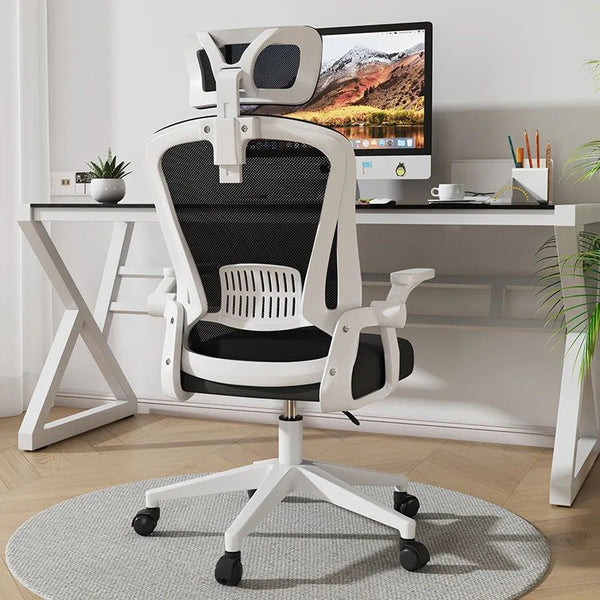 Ergonomic Office Chair with Adjustable Headrest and Lumbar Support
