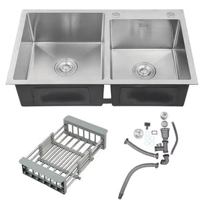 Modern Double Bowl Stainless Steel Kitchen Sink