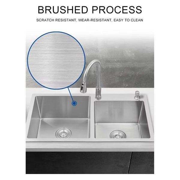 Modern Double Bowl Stainless Steel Kitchen Sink
