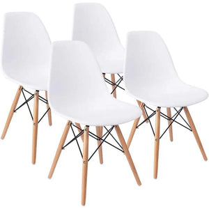 Scandinavian Dining Chair Set (Set of 4)