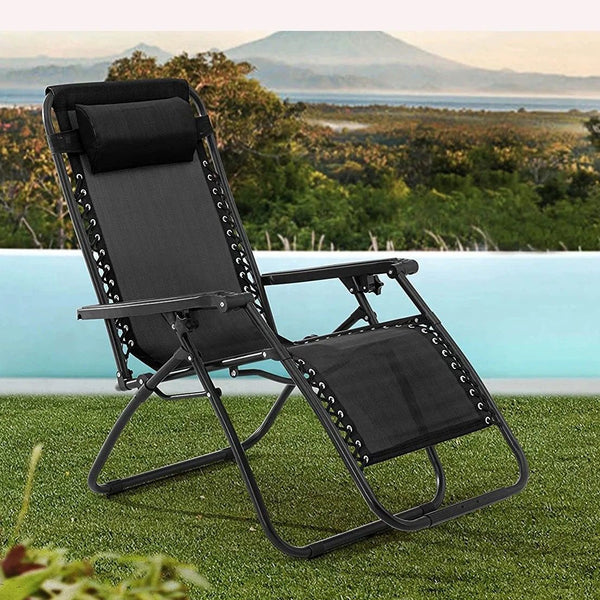 Adjustable Recliner/Lounger Zero Gravity Chairs - Set of 2