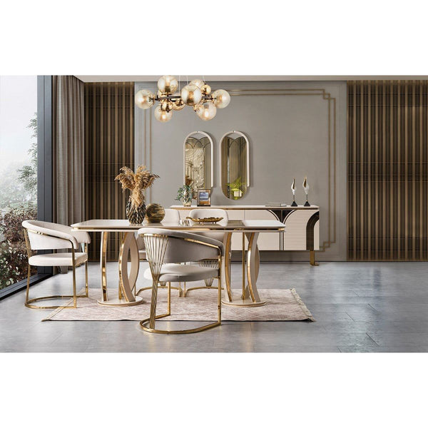 Lumière Velvet Dining Chair