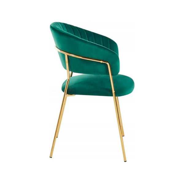 Emerald Green Velvet Dining Chair