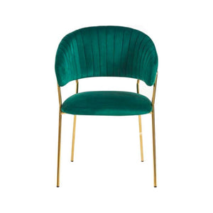Emerald Green Velvet Dining Chair