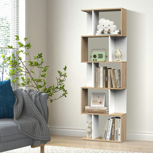 Geometric 5-Tier Display Shelf