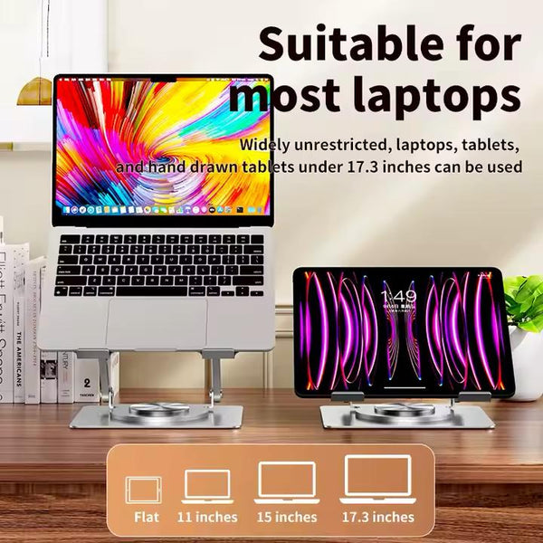 Premium 360° Rotating Laptop & Tablet Stand