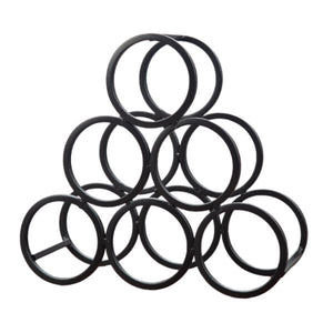 Geometric Ring Wine Display Rack