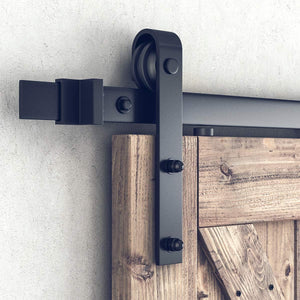 4m Sliding Double Barn Door Hardware Kit with Soft Close Mechanism