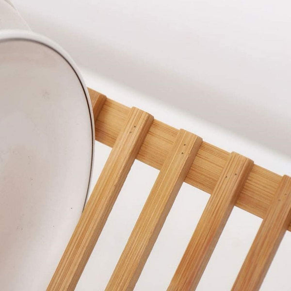 Foldable Bamboo Dish Drying Rack