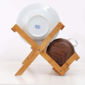 Foldable Bamboo Dish Drying Rack