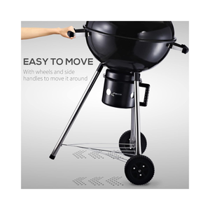 48cm Charcoal Kettle Braai Grill with Thermometer