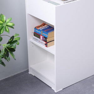 Averin Extendible Desk with Side Shelves