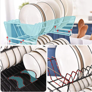 2-Tier Dish Drying Rack with Cutlery Holder