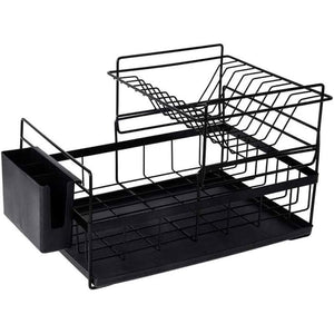 2-Tier Dish Drying Rack with Cutlery Holder