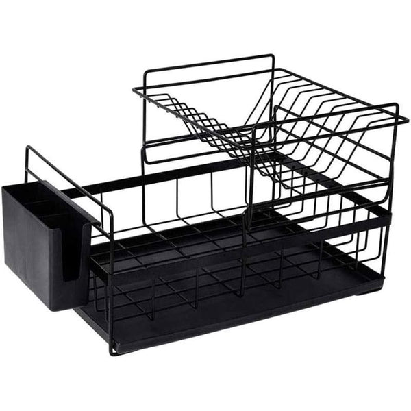 2-Tier Dish Drying Rack with Cutlery Holder