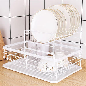 Alpine White 2-Tier Dish Drying Rack