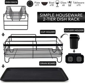 SlateStack 2-Tier Dish Rack