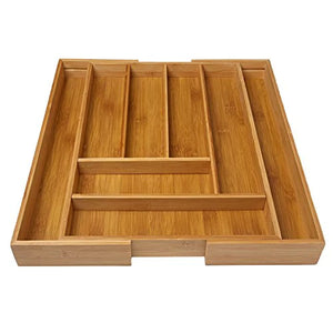 Expandable Bamboo Drawer Organizer