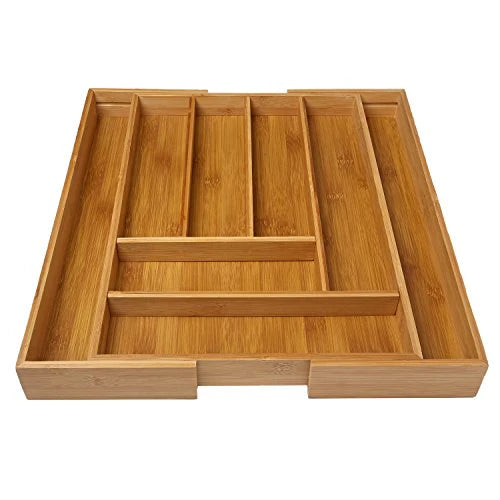 Expandable Bamboo Drawer Organizer