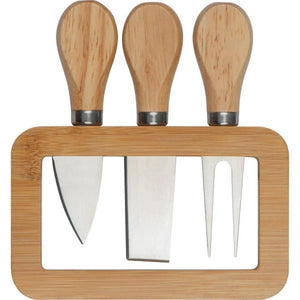 Bamboo Cheese Board Set