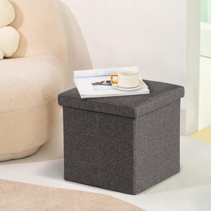 Foldable Tufted Ottoman Storage Box Set (Set of 3)
