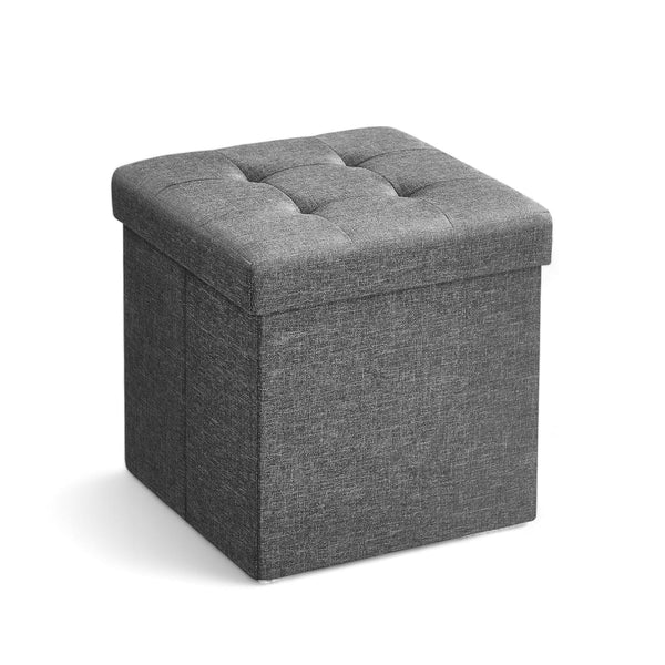 Foldable Tufted Ottoman Storage Box Set (Set of 3)