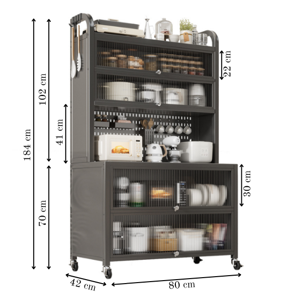 UrbanStorage Multi-Tier Steel Storage Cabinet