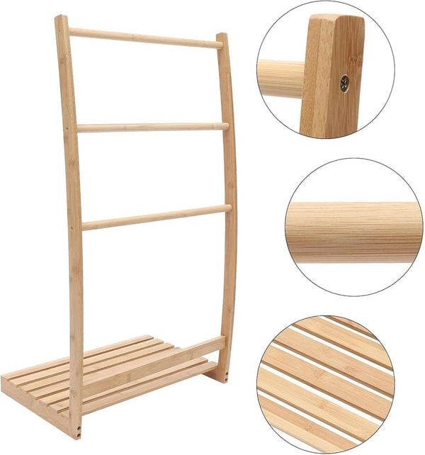 Lumo Bamboo Towel Rack
