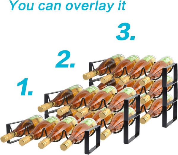 NoirWave 4-Tier Wine Rack