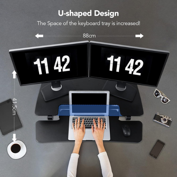 Adjustable Height-Standing Desk Converter