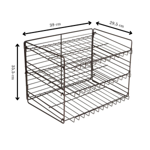 3 Tier Stackable Organizer Rack