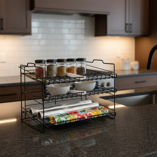 3 Tier Stackable Organizer Rack