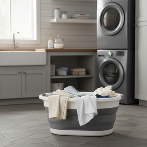 Collapsible Laundry Bucket with Handles