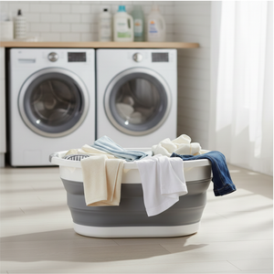 Collapsible Laundry Bucket with Handles