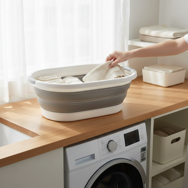 Collapsible Laundry Bucket with Handles